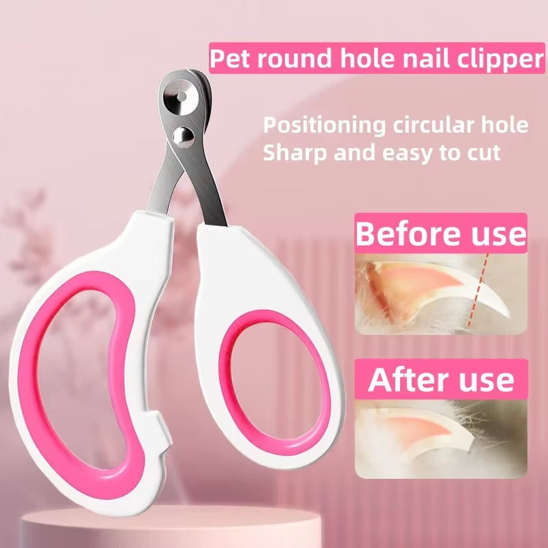 NEW Pets Professional Cat Nail Clippers for Small Cat Dog Stainless Steel Puppy Claws Cutter Pet Nail Grooming Clippers Trimmer