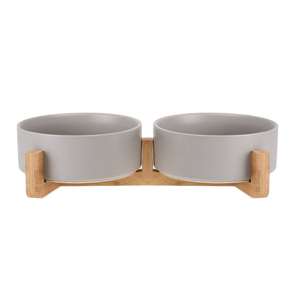 Cat Bowl Double Bowl Ceramic Dog Bowl Cat Food Bowl Pet Food Bowl Cat Food Rice Bowl Dog Bowl Dog Drinking Water Bowl anti Overturning