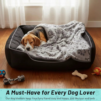 Premium Soft Dog Blanket Washable Cat Blanket for Indoor Cats Large Medium Small Dog Puppy Essentials