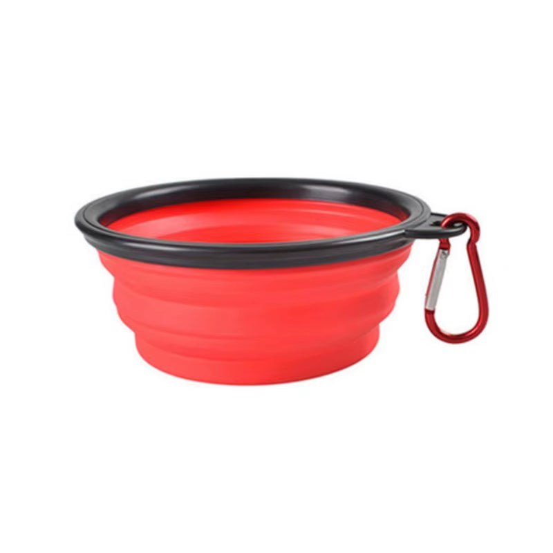 Portable Pet Food Bowl Durable TPR Bowl Cat and Dog Food Pet Silicone Collapsible Bowl Portable Travel Outdoor Water Food Bowl